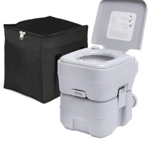 A 21L Travel Portable Toilet in Ghana. Has Detachable Tank and packaging material